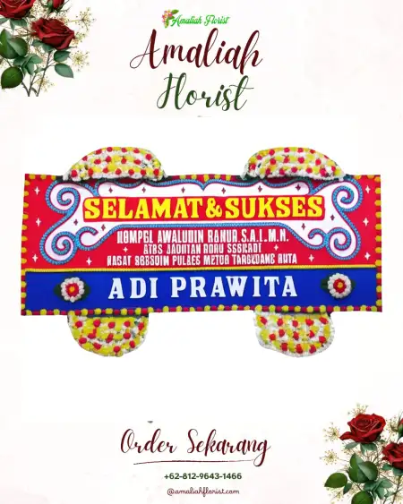 Papan Bunga Ucapan Selamat Wirakanan